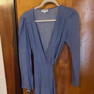 XIX Palms Polka Dot Wrap Dress